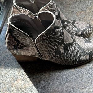 Snakeskin Ankle Boots